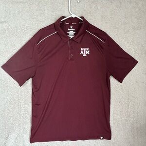 Fanatics Men’s A&M Polo Size XLarge. College Sports Casual Preppy